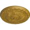 Ekena Millwork Amelia Ceiling Medallion (Fits Canopies up to 4 1/8"), Hand-Painted Pharaohs Gold, 15 3/4"OD x 5/8"P CM16AMPGS - alternate 3